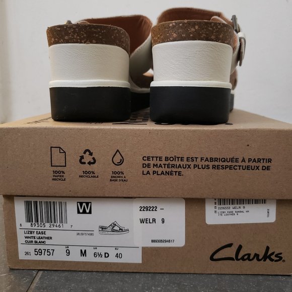 Clarks Lizby Ease Slide Sandals, fits like 8 - 8.5 - Picture 3 of 4